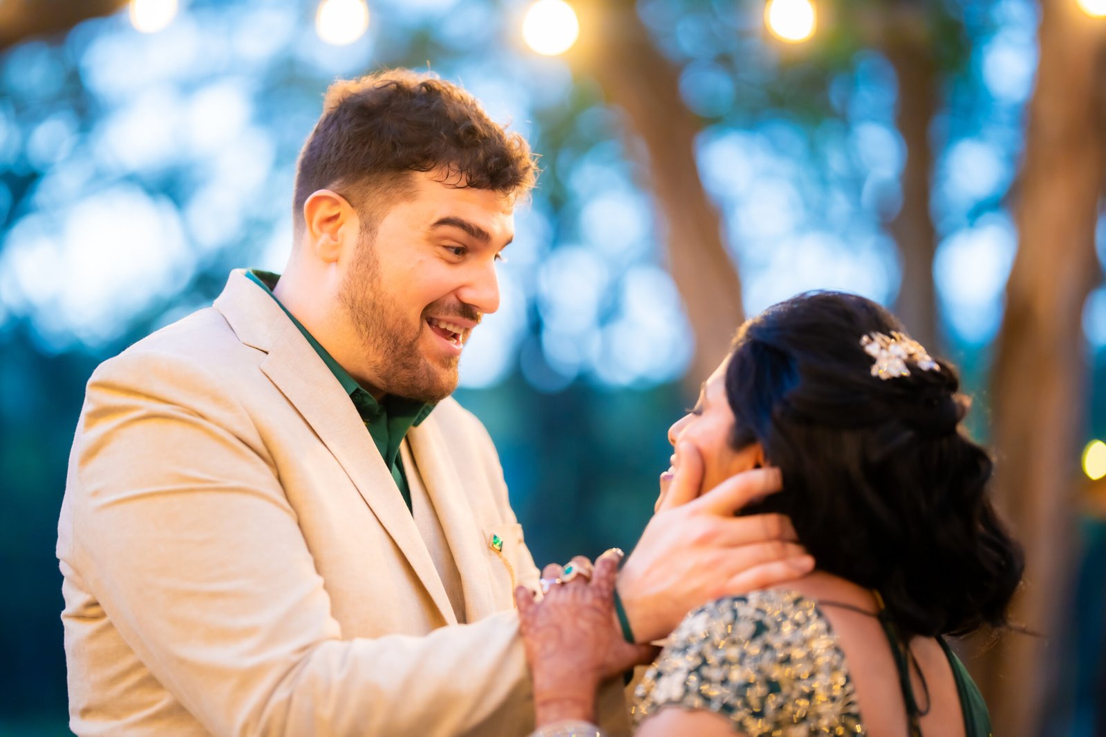 Emotional cinematic wedding moment by Artistic Studios LLC